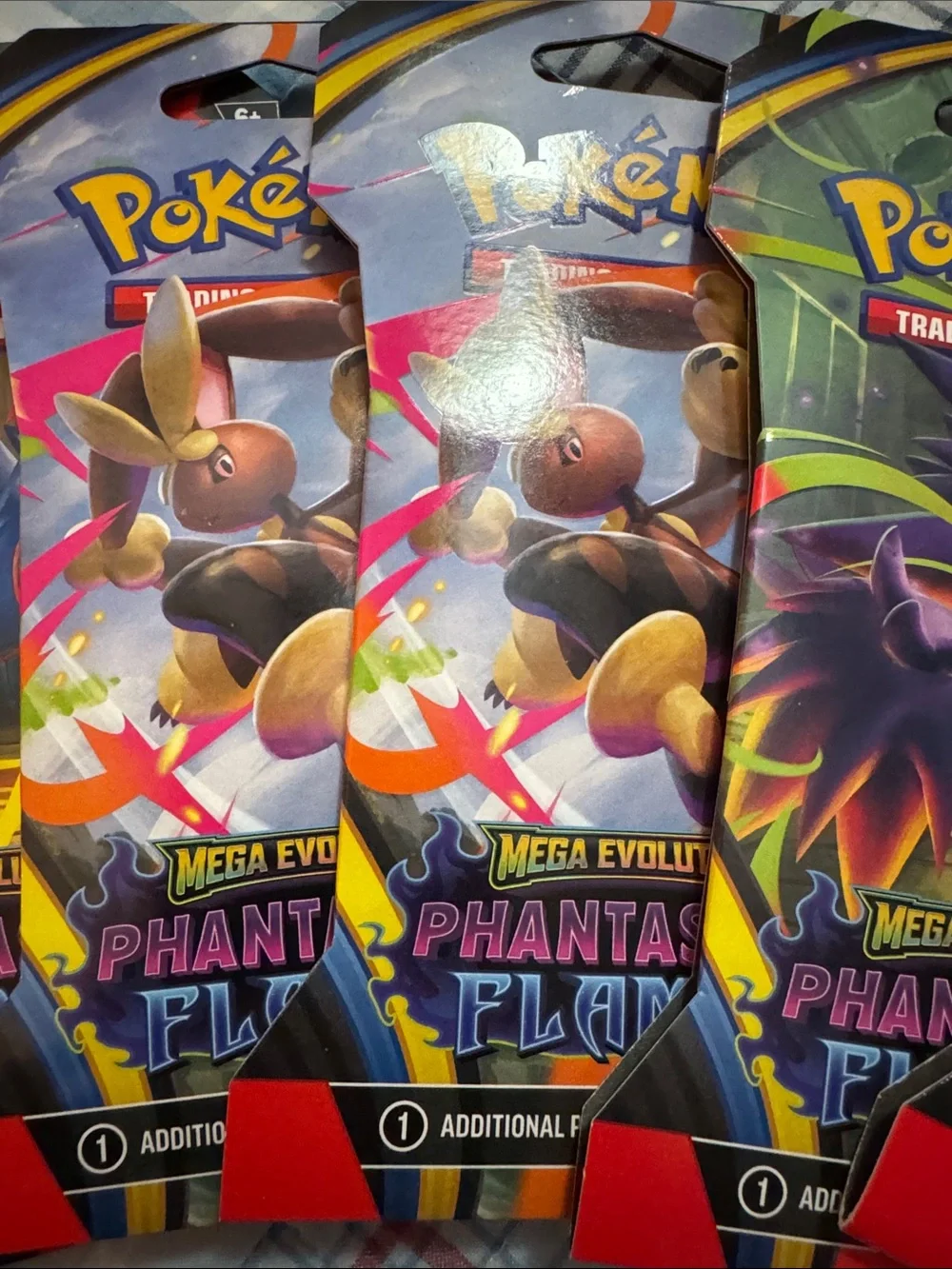 Pokemon Phantasmal Flames Trading Card Booster Pack lot of 6 New Sealed
